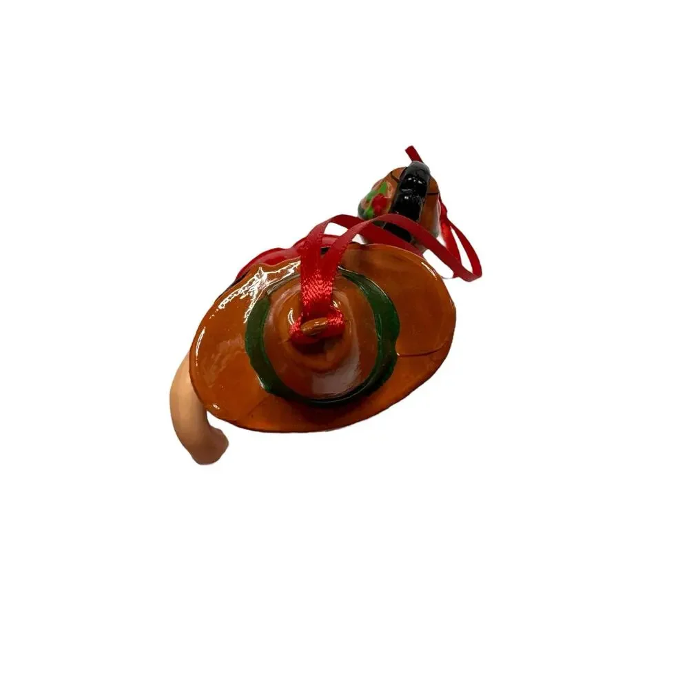 Vintage KURT ADLER Red M&M Candy Ornament Broom Horse *NEW* 2005 Cowboy Country